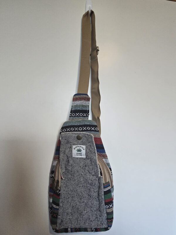 Hemp Sling Backpack – 6 Unique Color Patterns - Image 2