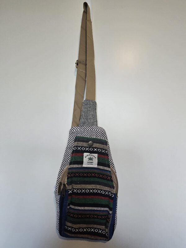 Hemp Sling Backpack – 6 Unique Color Patterns - Image 6