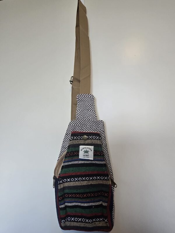 Hemp Sling Backpack – 6 Unique Color Patterns - Image 7